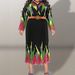 Plus Size Floral Print Pleated Maxi Dress With Belt - Elegant Long Sleeve Dress For Women (0XL-5XL, Multi-Color Options)_ecoleips.com