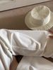Suitable For All Seasons Coastline Walk 2.0 Version Low Waist Drawstring Women Wide Leg Cotton Linen Loose Pants_ecoleips.com