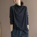 A Solid-Colored, Versatile Long-Sleeved T-Shirt Suitable For Women In Larger Sizes; Designed To Be Loose-Fitting And Sli_ecoleips.com