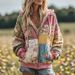 Women's Clothing Fit Casual Floral Print Hoodie Loose Fit Floral Print Hoodie For Women – Soft Polyester-Spandex Blend With Kangaroo Pocket (S-XXXXL)_ecoleips.com