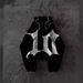 Unisex Dark Letter Print Hoodie European American Gothic Style Personality Street Harajuku Trend Loose Sweater_ecoleips.com