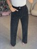 K Women's Full Diamond Jeans, High-end High Waisted Straight Leg Pants, Spicy Girl Pants_ecoleips.com