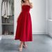 DiYun European And American Style Elegant Strapless A-Line Long Dress Women's Clothing 2025 Summer_ecoleips.com