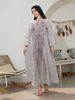 Dubai Arabic Cross-Border Muslim Women's Dress, Mesh Beaded Abaya Robe, Elegant Long Dress For Special Occasions_ecoleips.com