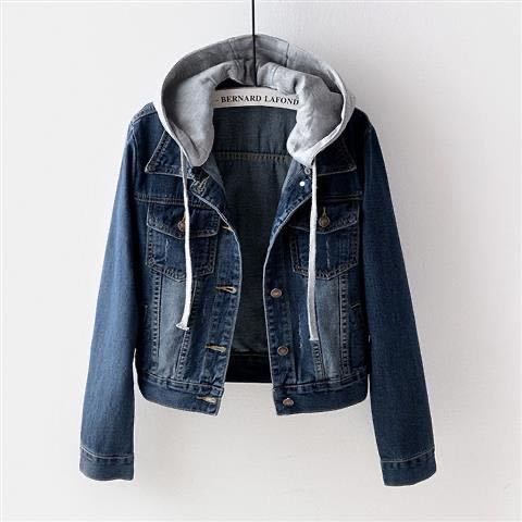 women's classic denim jacket – timel washed, slim fit, versatile for casual & smart wear_ecoleips.com