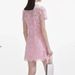 Women's Clothing Color Lapel Lace Hollow Single Breasted Short Dress Spring And Summer New_ecoleips.com