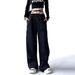 American Work Women's New Summer Wide Thin Loose Design Casual Straight Leg Pants_ecoleips.com