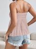 K New Fashionable And Sexy Casual Lace Strap Top_ecoleips.com