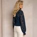 2025 New Style Lace Patchwork Women's Clothing, High-End Elegant Commuting Hollow-Out Long-Sleeve Chic T-Shirt_ecoleips.com