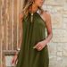 2026 Women Halter Sleeveless Solid Sequined Slim Fit Dress, Casual Elegant Summer Dress_ecoleips.com