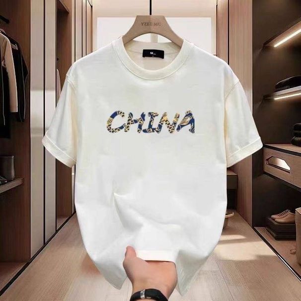 2025 summer loose men and women pullover 100% cotton short sleeve T-shirt_ecoleips.com