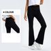 Women's Clothing New Spring And Summer Cross Waist Jeans For Women High Elastic Hip Lift Double Pocket Sports Wear Yoga Fitness Flared Pants_ecoleips.com