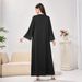 Modest Abaya Dress/Muslim Dress Women Glamorous Dubai-Style Abaya Dress – Sparkling Crystal Embellishments & Relaxed Fit For Modest Fashion_ecoleips.com