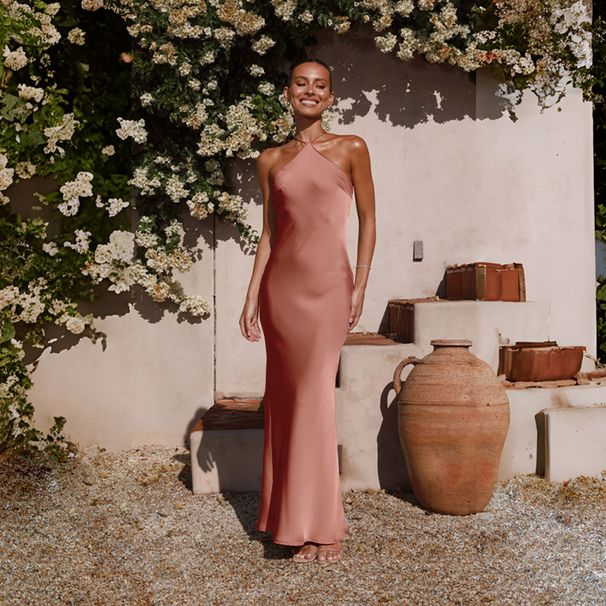 European And American Cross Border Spring And Summer New Sexy Solid Color Slim Sleeveless Backless Temperament Dress For Women_ecoleips.com