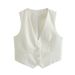 Aria Basics Aria Basics Cross-border Foreign Trade 2025 Summer New Women's Clothing European And American Style Loose Button Decorated_ecoleips.com
