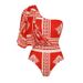 Women's Slimming One Piece Swimsuit European American Style One Shoulder Ruffled Sexy Tie Up Two Piece_ecoleips.com
