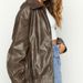 Women's Clothing Retro Motorcycle Style Leather Jacket Elegant Fashion Bomber Top For Daily Use_ecoleips.com