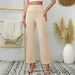 High-Waisted Straight Leg Trousers for Women Spring/Summer Elegant Slimming Casual Pants Loose Slightly Flared Fashionable_ecoleips.com