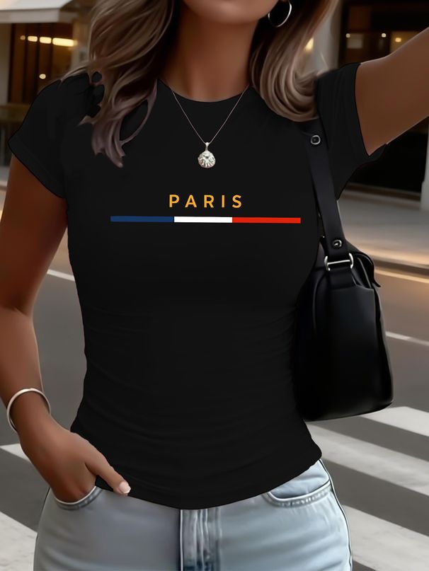 Women Trend Ultra-Short T-Shirt Top Printed Elegant Women's Y2K-Stil – Damen Freizeitmode Sportlich_ecoleips.com