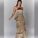 Women's Clothing Fashion Halter Neck Tassel Backless Slit Dress_ecoleips.com