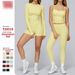 Women's Clothing Tight Fitting Sanded Yoga Suit Quick Drying Fitness Clothes Winter Outdoor Running Sports Suit Female_ecoleips.com
