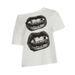 Women's European American Hip Hop Style Mouth Print Asymmetrical Neck Short Sleeve T-Shirt Sexy Off-Shoulder Casual Loose Fit Streetwear_ecoleips.com
