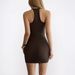 Women Y2K Hot Girl Fashion Spaghetti Strap Ribbed Knit High Waist Slim Fit Bodycon Dress Club Daily Wear_ecoleips.com