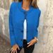 Autumn/Winter Striped Loose-Fitting Round-Neck Buttoned Long-Sleeved Versatile Sweater Jacket_ecoleips.com