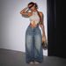 European And American 2025 Cross-border Exclusive Low-waist Loose Wide-leg Hot Girl Denim Long Pants, New_ecoleips.com