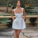 Women's Fashion Satin Short Dress European American Style Sweet Suspender Solid Color Princess Sexy Back_ecoleips.com