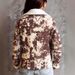 Vintage Cow Print Corduroy Jacket For Women, Soft Warm Winter Coat, Oversized Casual Outerwear With Pockets_ecoleips.com