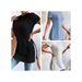 Ribbed Knit Short Sleeve Top With Side Slit, Elegant Casual Crewneck T-Shirt For Women, Spring Summer Basic_ecoleips.com