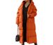 Women's Long Hooded Zip-Up Cotton Coat - Casual Loose Fit Warm Winter Jacket In Solid Colors (Green, Black, Blue, Orange, Army Green, Camel)_ecoleips.com