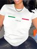2026 Summer Fashion T-Shirt Trendy Loose Fit Casual Short Sleeve Printed Top_ecoleips.com