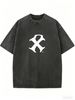 Women's Vintage Washed Basic Tee, Relaxed Fit Short Sleeve Everyday Top_ecoleips.com