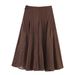 Women's Clothing Women's Polka Dot Midi Skirt Fashion Elegant Summer For Formal & Casual For Women High-Waisted Straight_ecoleips.com