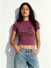 Women's Slim-fit Cropped T-shirt Featuring A Star Pattern And High-waisted Design—a Casual, Everyday Staple._ecoleips.com