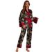 Women’s Clothing New Silk Pajamas Autumn Women's Long Sleeved Suit Stylish Color Ice Silk Home Two Piece Pajamas_ecoleips.com