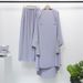 Women's Muslim Loose Plus Size With Headscarf Robe Set Dress_ecoleips.com