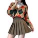 Aria Basics Aria Basics Russian Short Pleated For Women, Winter Half 2026 New Spring And Autumn High-waisted JK Skirt, Slimming A-line Skirt_ecoleips.com