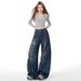 American High Street Style Ripped Jeans For Women, New Spring Collection, Loose Fit, Slimming, Three-dimensional Cut,_ecoleips.com