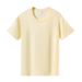 Pure Cotton T-shirt Women's Front Shoulder White Short-sleeved Summer New Round Neck Thin Simple Versatile Bottom T-shirt_ecoleips.com
