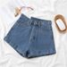 Women's Trendy Rolled up Denim Shorts Summer Thin A-Line Straight Leg Casual Wide Leg Hot Pants Hot Summer New_ecoleips.com