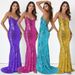 Women's Clothing Party Sequin Sexy Dress Dress (4 Colors)_ecoleips.com