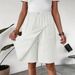 "Women's Casual Shorts With Pockets – Lightweight Polyester Summer Skirt Shorts For Beach & Streetwear"_ecoleips.com
