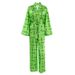 Women's Clothing New Printed Cardigan Pajamas Trousers Pajamas Two Piece Loose Casual Ladies Home Clothes_ecoleips.com