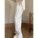 etro Utility Pants Women Loose Straight Leg Casual Joggers, Streetwear High Waist Work Pants With Pockets (10 Colors, S-3XL)"_ecoleips.com