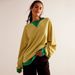 Source Manufacturer Street Style Color-Block Ribbed Long Sleeve Top Loose Trendy Brand Drop Shoulder Round Neck_ecoleips.com