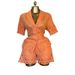 Women's Clothing Summer New Fashion Lapel Hollow Short Sleeved Shirt Wide Leg Shorts Casual Suit_ecoleips.com