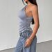 AD017 European And American Spring/Summer New Fashion Hot Girl Off-Shoulder Sleeveless Sexy T-Shirt, Stylish_ecoleips.com